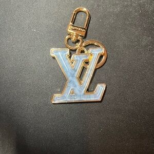 Louis Vuitton LV Gloss Key Holder Keychain Bag Charm | Pre-Owned